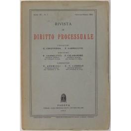 Seller image for Rivista di Diritto Processuale. Annata 1954. Diretta da: Francesco Carnelutti, Giuseppe Chiovenda, Piero Calamandrei, Enrico Tullio Liebman. Anno IX (Seconda Serie) for sale by Libreria Antiquaria Giulio Cesare di Daniele Corradi