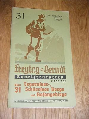Freytag-Berndt Touristenkarte Blatt 31: Tegernseer-, Schlierseer Berge und Rofangebirge