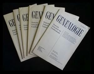 Genealogie Deutsche Zeitschrift für Familienkunde Band 20 6 Hefte ( Heft 1-12) 40.Jahrgang 1991