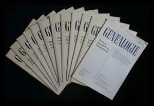 Genealogie Deutsche Zeitschrift für Familienkunde Band 20 12 Hefte 39.Jahrgang 1990