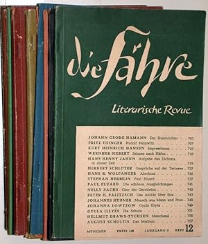 die Fähre. (ab Heft 10: Literarische Revue) Jahrgang 2 Hefte 1 - 12.