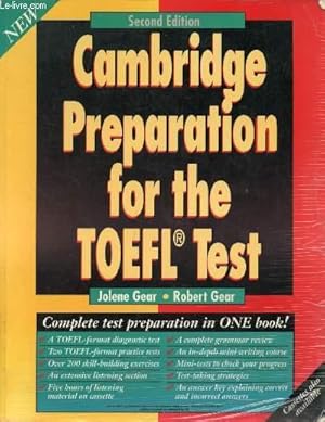 Imagen del vendedor de CAMBRIDGE PREPARATION FOR THE TOEFL TEST a la venta por Le-Livre