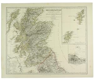 GROSSBRITANNIEN im maassstabe von 1:1.500.000. Nordliches Blatt: SCOTLAND U.DER NORDLICHSTE THEIL...