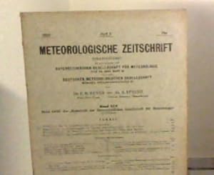 Bild des Verkufers fr Meteorologische Zeitschrift. Herausgegeben im Auftrag der sterreichischen Gesellschaft fr Meteorologie und der Deutschen Meteorologischen Gesellschaft. 45. Jahrgang. LXIII. Band der Zeitschrift der sterr. Gesellschaft fr Meteorologie. Heft 5., Mai 1928 zum Verkauf von Zellibooks. Zentrallager Delbrck