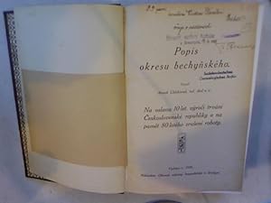 Seller image for Popis okresu bechynskeho. Na oslavu 10 let, vyroci trvani Ceskoslovenske republiky a na pamet 80leteho zruseni roboty. for sale by Antiquariat Bookfarm