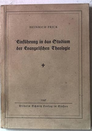 Bild des Verkufers fr Einfhrung in das Studium der Evangelischen Theologie. zum Verkauf von books4less (Versandantiquariat Petra Gros GmbH & Co. KG)