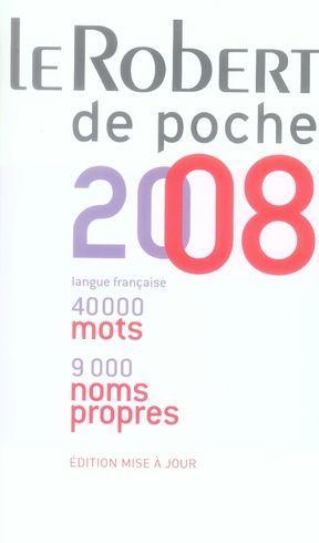 LE ROBERT DE POCHE (EDITION 2008)