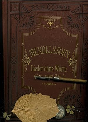 Image du vendeur pour Lieder ohne Worte. Kritisch durchgesehen und mit Fingersatz bezeichnet von Louis Khler. Neue revidierte Ausgabe von Clemens Schultze. Fr das Pianoforte. Collection Litolf No. 901. mis en vente par Umbras Kuriosittenkabinett