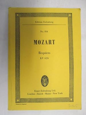 Seller image for Requiem for 4 Voices, 2 Violins, Bass, 2 Bassett Horns, 2 Bassoons, Trombones, Trumpets, Drums and Organ. KV 626. for sale by Goldstone Rare Books