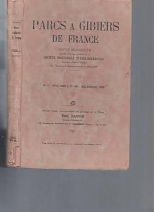 Parcs à Gibiers de France. Revues N°1 à N°20 : mai 1928 à décembre 1929