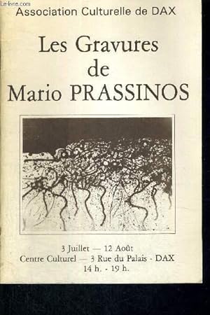 Image du vendeur pour LES GRAVURES DE MARIO PRASSINOS mis en vente par Le-Livre