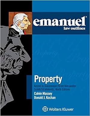 Imagen del vendedor de Emanuel Law Outlines: Property (Dukeminier) a la venta por BarristerBooks