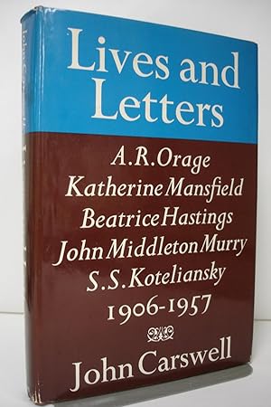 Image du vendeur pour Lives and letters :A. R. Orage, Beatrice Hastings, Katherine Mansfield, John Middleton Murry, S. S. Koteliansky: 1906-1957 mis en vente par Yushodo Co., Ltd.
