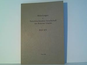 Mitteilungen der Naturforschenden Gesellschaft des Kantons Glarus. Heft XIV. Dr. h.c. Rudolf Stre...