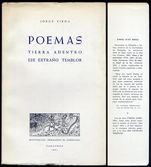 Seller image for Poemas. (Tierra adentro. Ese extrao temblor). for sale by Hesperia Libros