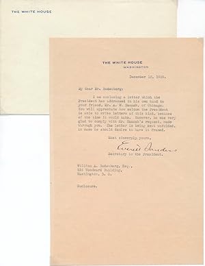 Typed Letter Signed / Unsigned Photograph