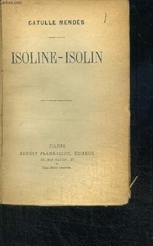 Bild des Verkufers fr ISOLINE-ISOLIN / COLLECTION AUTEURS CELEBRES N 234 zum Verkauf von Le-Livre