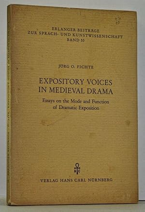 Imagen del vendedor de Expository Voices in Medieval Drama: Essays on the Mode and Function of Dramatic Exposition a la venta por Cat's Cradle Books