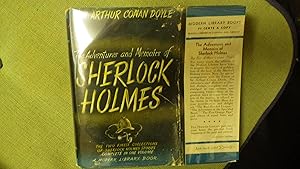 Immagine del venditore per Adventures and Memoirs of Sherlock HOLMES, Modern Library #206, 1946, stated 1st, THE TWO Finest collections of Sherlock Holmes Stories in 1 Volume venduto da Bluff Park Rare Books