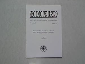 Panorama de los Estudios Actuales sobre Literatura Medieval Espanola, in: MEDIEVALISMO Boletin de...