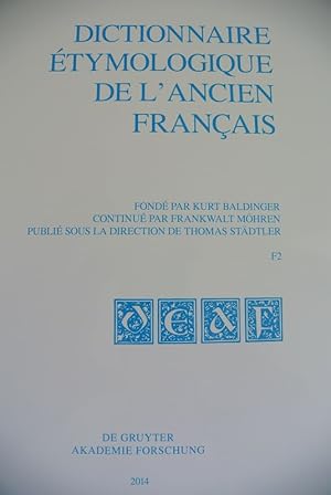 Seller image for Dictionnaire etymologique de l'ancien francais (DEAF). Fascicule F2. for sale by Antiquariat Bookfarm