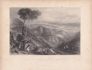 Valley of the Dhoon, Himalaya Mountains, Stahlstich um 1835 von W. Floyd nach Joseph Mallord Will...