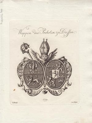 Wappen des Probst. (1799). Kupferstiche bei Tyroff, Nürnberg. Ca. 1790-1810. Meist datiert (Jahre...