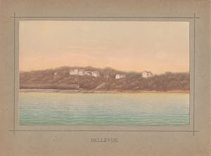 Bellevue, Farblithographie um 1880, Blattgröße: 15,5 x 21 cm, reine Bildgröße: 13 x 18,7 cm.