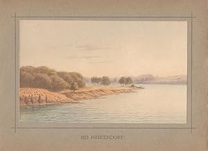 Bei Heikendorf, Kieler Förde, Farblithograpie um 1880, Blattgröße: 15,5 x 21 cm, reine Bildgröße:...