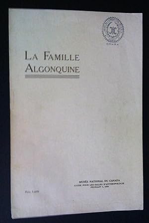 La Famille algonquine: guide pour les salles d'anthropologie, feuillet 1