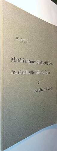 Bild des Verkufers fr Matrialisme dialectique, matrialisme historique et psychanalyse zum Verkauf von Le Chemin des philosophes