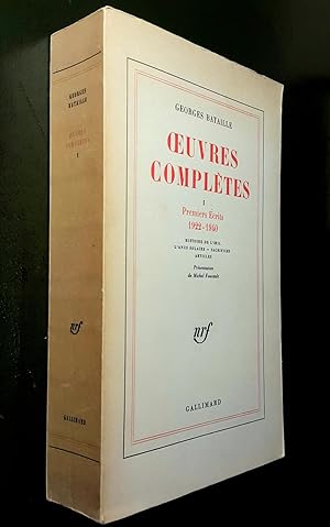 Image du vendeur pour Oeuvres compltes. Tome I Premiers crits 1922 -1940 : Histoire de l'Oeil - L'Anus solaire - Sacrifices - Articles. mis en vente par Le Chemin des philosophes