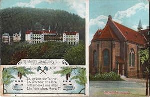 Zwei Ansichten (Heilstätte Sülzhayn, Kapelle Nordseite). Ansichtskarte in farbigem Lichtdruck. Ab...