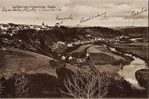 Imagen del vendedor de Luftkurort Orlamnde/Saale. Gesamtansicht. Ansichtskarte in Lichtdruck. Ungelaufen. a la venta por Antiquariat Heinz Tessin