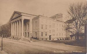 Image du vendeur pour Herzogl. Hoftheater. Ansichtskarte in brunlichem Lichtdruck. Abgestempelt Meiningen 12.01.1910. mis en vente par Antiquariat Heinz Tessin