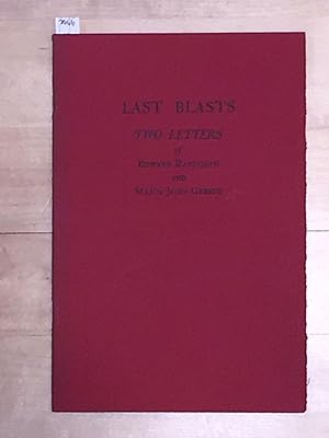 Seller image for Last Blasts Two Letters of Edward Randolph and Major John Greene for sale by Carydale Books