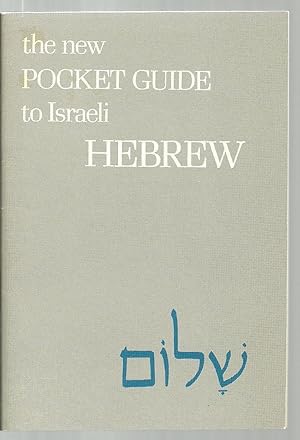 Bild des Verkufers fr the new Pocket Guide to Israeli Hebrew zum Verkauf von Sabra Books