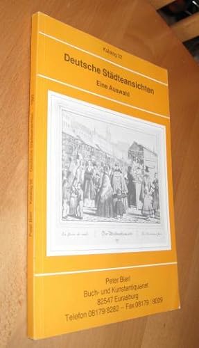 Deutsche Städteansichten - Eine Auswahl - Katalog 32 Herbst 1993 Buch- Und Kunstantiquariat