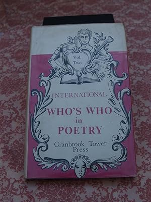 Immagine del venditore per The International Who's Who in Poetry M-Z venduto da Terry Blowfield