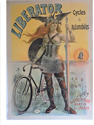 Seller image for AFFICHE : LIBERATOR CYCLES & AUTOMOBILES for sale by Philippe Beguin Affiches et livres ancie