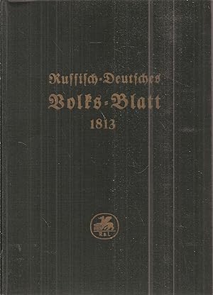 Bild des Verkufers fr Russisch-Deutsches Volks-Blatt 1813 zum Verkauf von Clivia Mueller