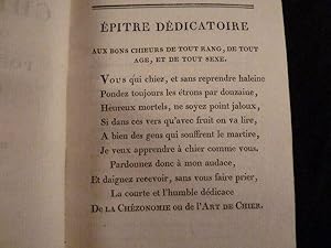 Seller image for La chzonomie ou l'art de ch. pome didactique en quatre chants for sale by Librairie Le Feu Follet