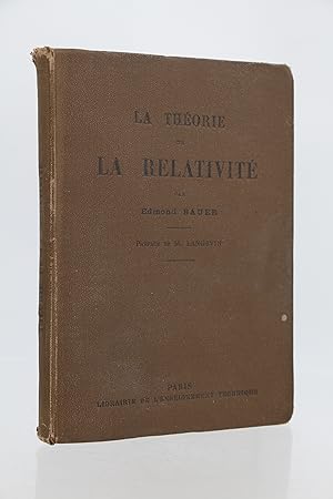 Seller image for La thorie de la relativit for sale by Librairie Le Feu Follet