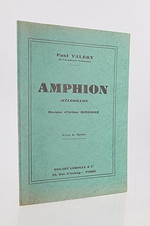 Amphion, mélodrame, musique d'Arthur Honegger