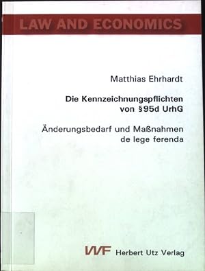 Bild des Verkufers fr Die Kennzeichnungspflichten von 95d UrhG : nderungsbedarf und Manahmen de lege ferenda. zum Verkauf von books4less (Versandantiquariat Petra Gros GmbH & Co. KG)