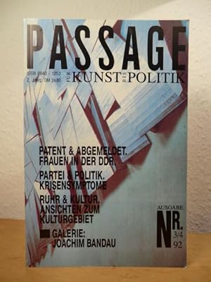 Bild des Verkufers fr Passage. Fr Kunst bis Politik. Ausgabe 3/4 - 2. Jahrgang, 1992 zum Verkauf von Antiquariat Weber