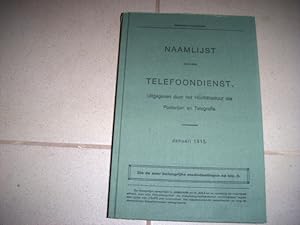 Amsterdam, Telefonbuch Niederladen Januari 1915, Naamlijst voor den Telefoondienst. Enthält z.B. ...