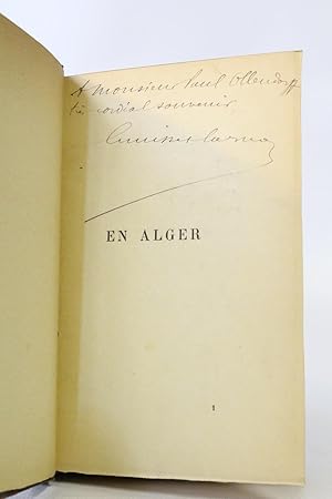 Seller image for En Alger for sale by Librairie Le Feu Follet