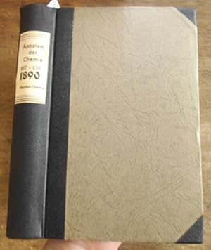 Bild des Verkufers fr Justus Liebig's Annalen der Chemie 1890. Band 257 -258. Zwei Teile mit jeweils 3 Heften in einem Band. zum Verkauf von Antiquariat Carl Wegner