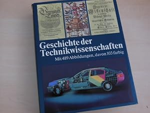 Bild des Verkufers fr Geschichte der Technikwissenschaften. zum Verkauf von Antiquariat Hamecher